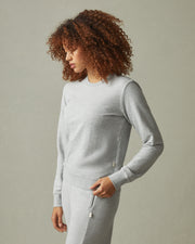 women's french terry crew sweatshirt